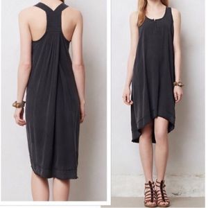 Anthropologie Go Silk Trapeze Dress